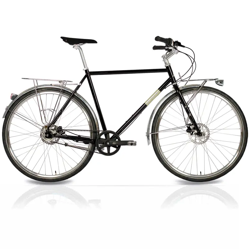 28" Herren Urban Bike City Fahrrad Street Crmo Gates Carbon Drive Belt Shimano 7 X Gang Nexus Schwarz 1