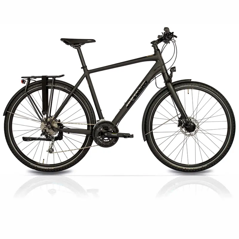 28" Herren Xxl Trekking Fahrrad Tr.2880 Trekkingrad 27 X Gang Shimano Deore Rd-M592 Sgs Schwarz 1