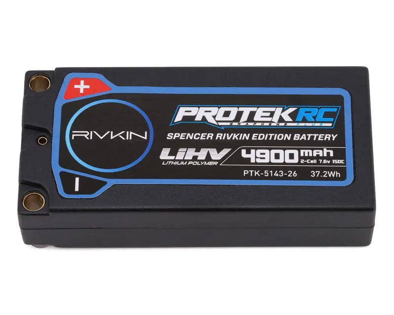2S 150C Low Ir Sg3 Hv Ulcg Shorty Lipo Battery (7.6V/4900Mah) W/5Mm Connectors (Roar Approved), Ptk-5143-26 1