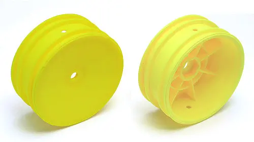 2Wd Front Wheels, 2.2 In, 12 Mm Hex, Yellow Asc-9691 1
