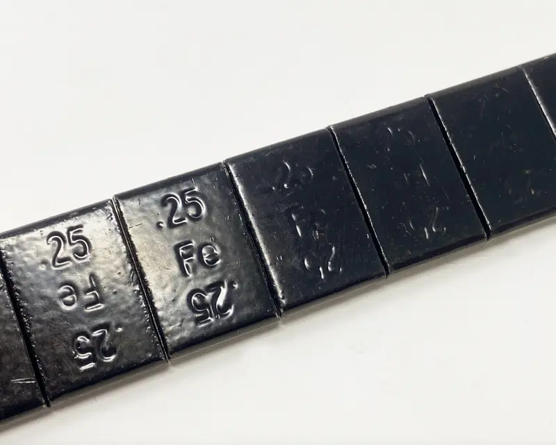 3 Oz Of Black Chassis Weight, 12 - .25 Oz Pieces, Vrc-1001 1