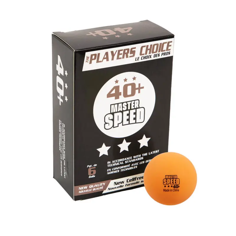 3-Star Master Speed Balls In 6 Blister Box Orange Balls 1