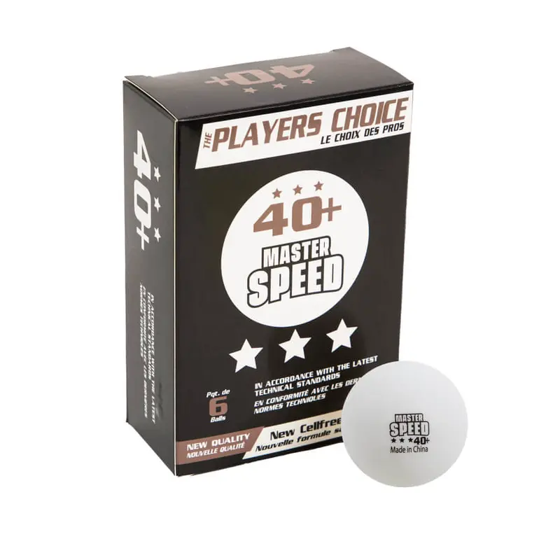 3-Star Master Speed Balls In 6 Blister Box White Balls 1