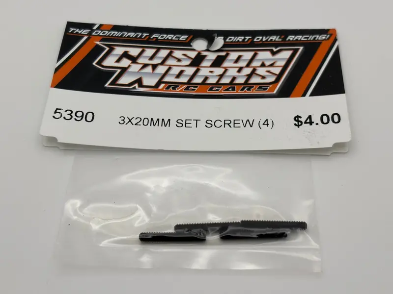 3 X 20Mm Set Screws (4), Cw-5390 1