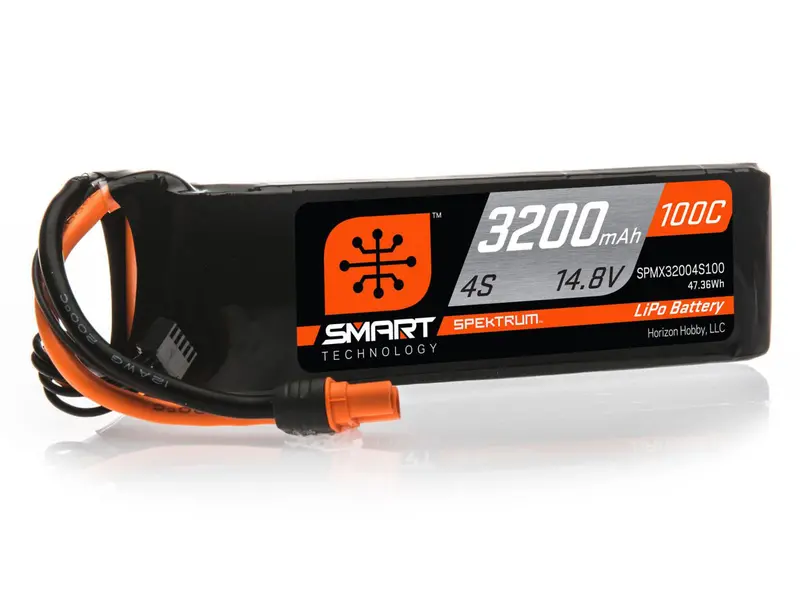 3200Mah 4S 14.8V 100C Smart Lipo Battery; Ic3 1