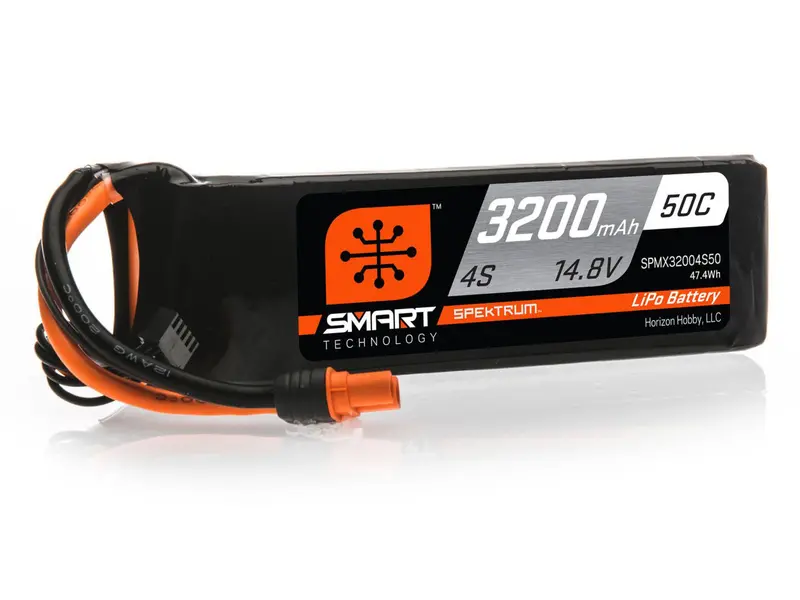 3200Mah 4S 14.8V 50C Smart Lipo Battery; Ic3 1