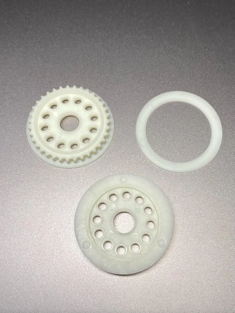 33T M3 Pulley Set (F&R) (White) For Yokomo Dogfighter, Fz-006 1