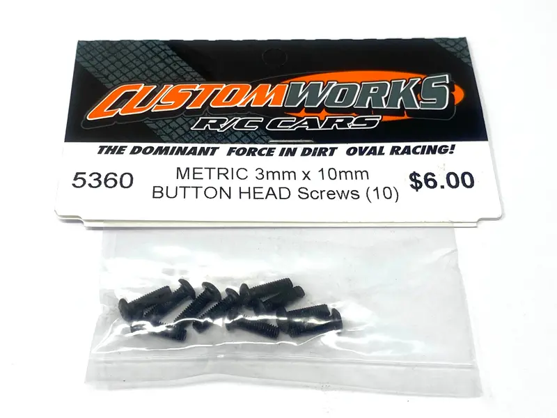 3Mm X 10Mm Button Head Screws Metric (10) Cw-5360 1