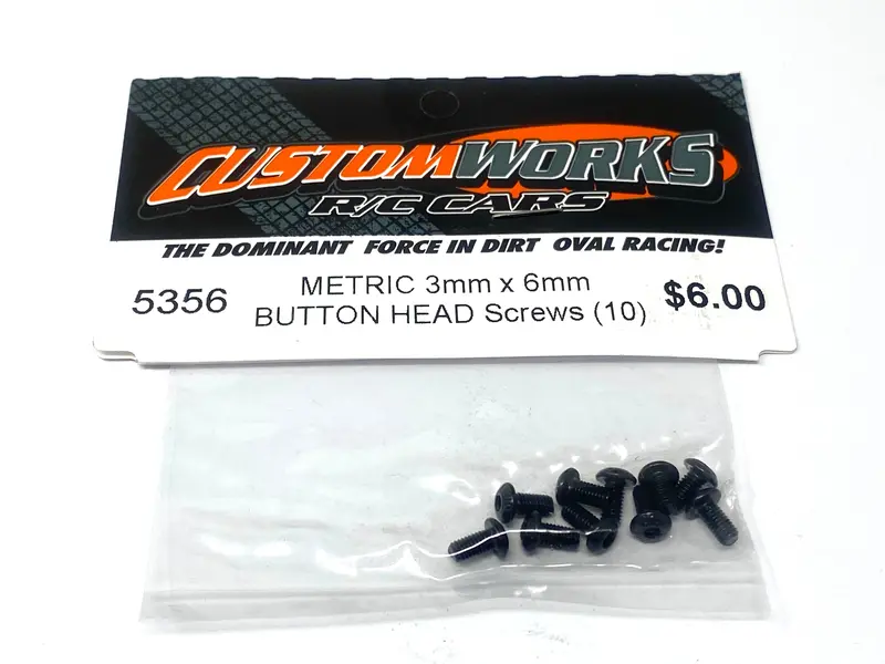 3Mm X 6Mm Button Head Screws Metric (10) Cw-5356 1
