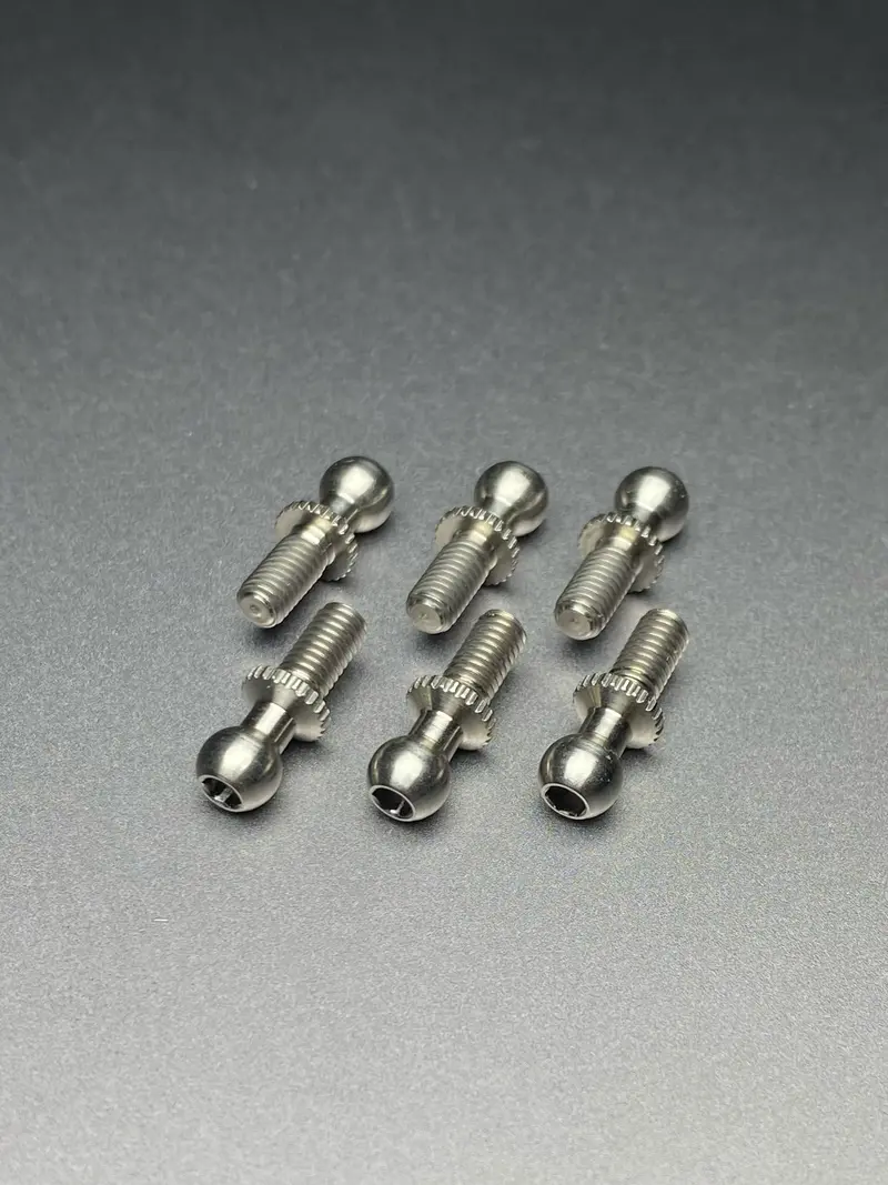 4.3Mm Short Ti Ball Studs Yokomo Dogfighter 870, Works 91/92 93 93 Wcs And Yz-10 94 To 97, Fz-0503 1