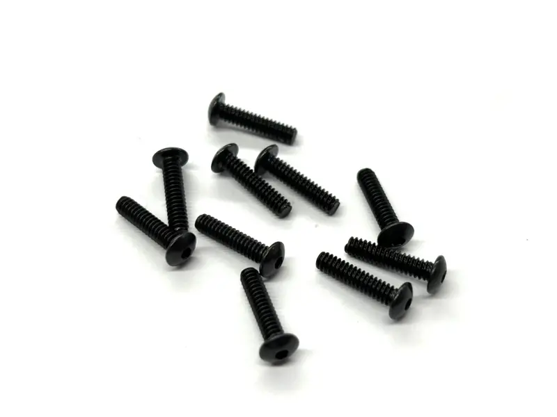 4-40 X 1/2 Button Head Screw (Black Steel) Set Of 10, Vrc-32590 1
