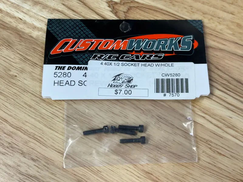 4-40 X 1/2" Socket Head W/ Hole (4), Cw-5280 1
