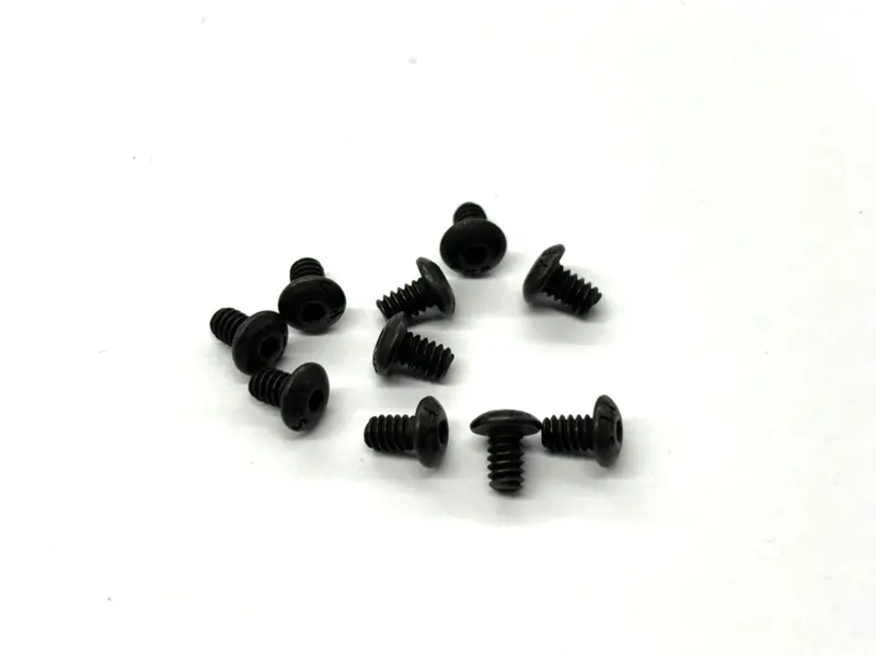 4-40 X 3/16 Button Head Screw (Black Steel) Set Of 10, Vrc-8257 1