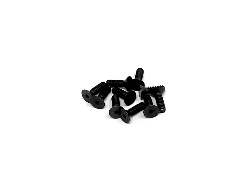 4-40 X 3/8 Flat Head Screw (Black Steel) Set Of 10, Vrc-8256 1