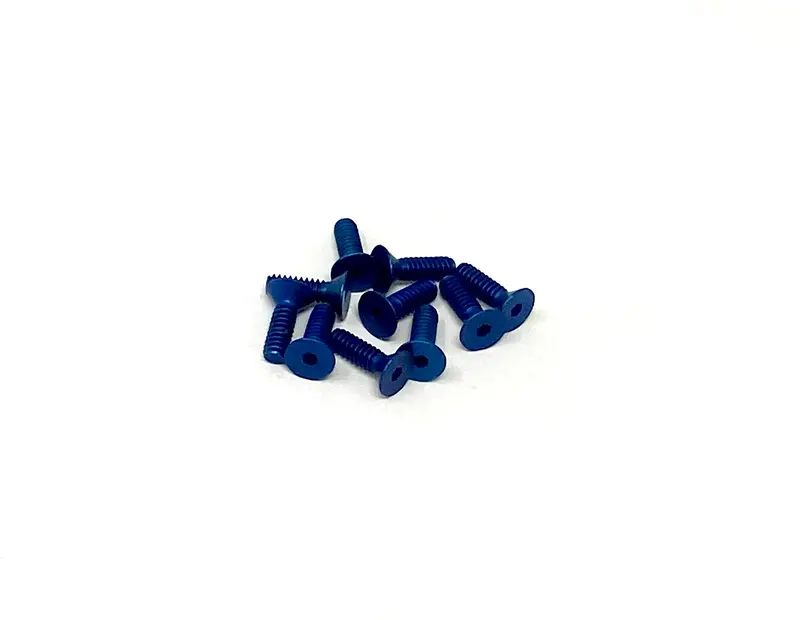 4-40 X 3/8 Flat Head Socket Screws - Aluminum 1