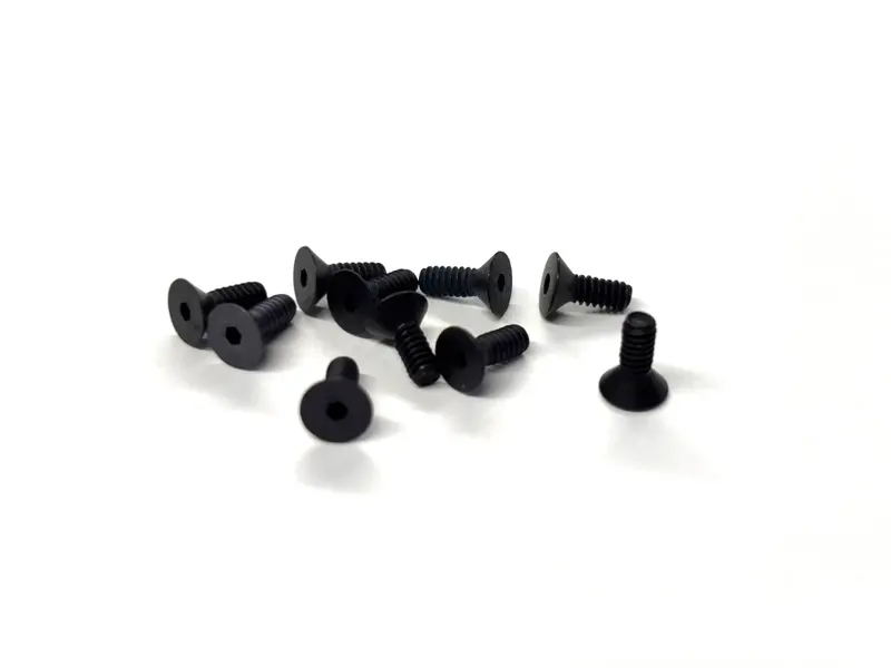 4-40 X 5/16 Flat Head Socket Screw (Black Steel) Set Of 10, Vrc-31205 1