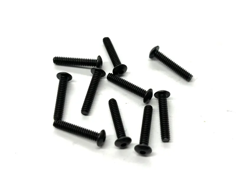 4-40 X 5/8 Button Head Screw (Black Steel) Set Of 10, Vrc-8262 1