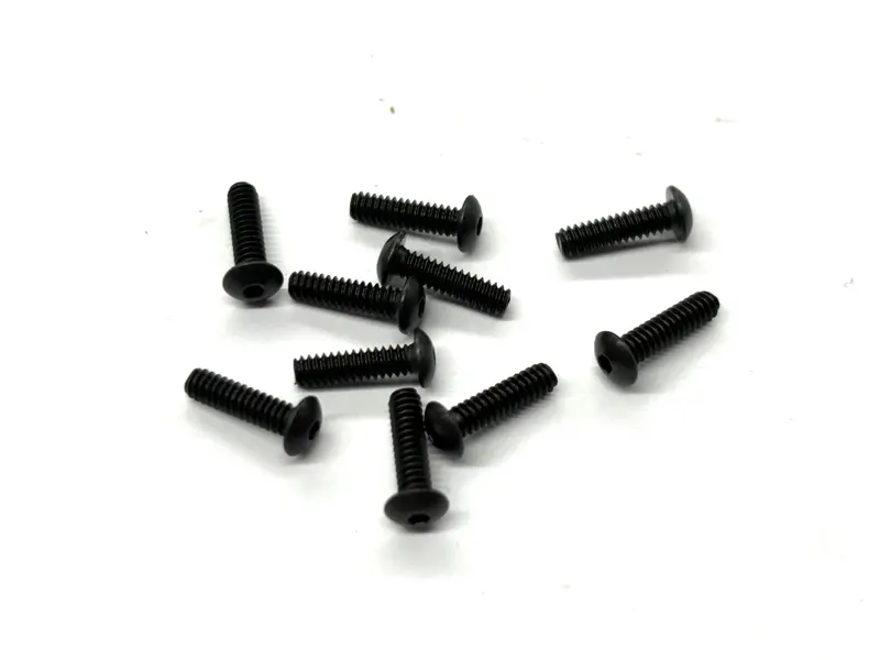 4-40 X 7/16 Button Head Screw (Black Steel) Set Of 10, Vrc-8259 1