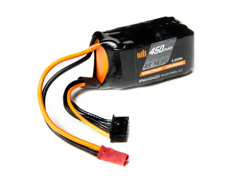 450Mah 4S 14.8V 50C Lipo Battery; Jst 1