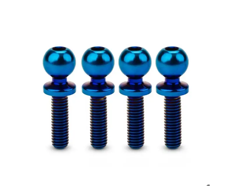 5.5Mm Revolved Titanium Ball Studs (4) (10Mm), Jco-5134 1