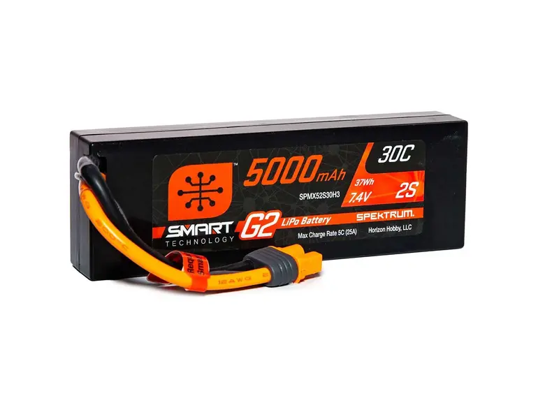 5000Mah 2S 7.4V Smart G2 30C Ic3 1