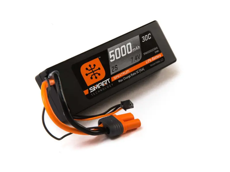 5000Mah 2S 7.4V Smart Lipo 30C; Hardcase, Ic5 1