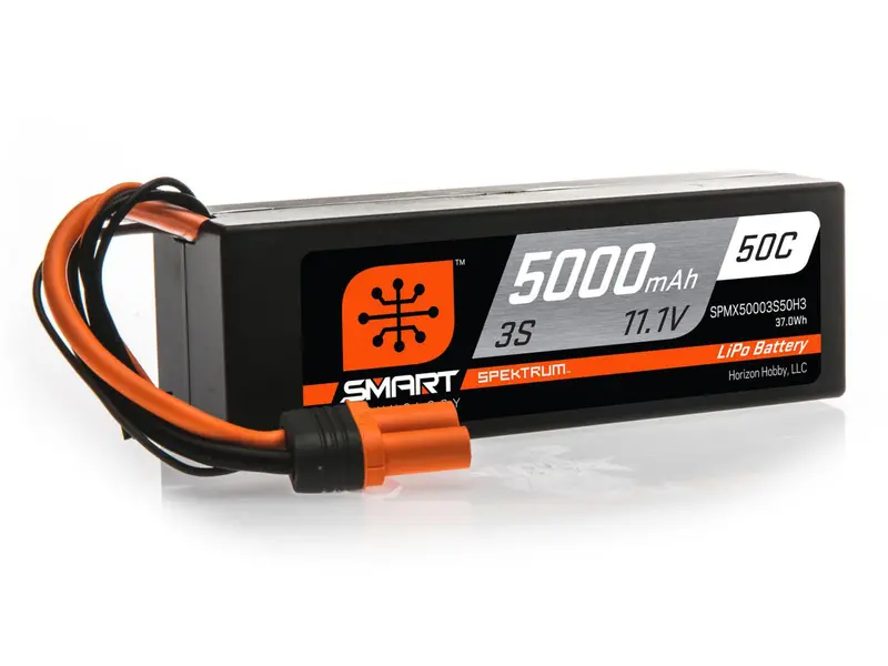 5000Mah 3S 11.1V 50C Smart Lipo Hardcase; Ic3 1
