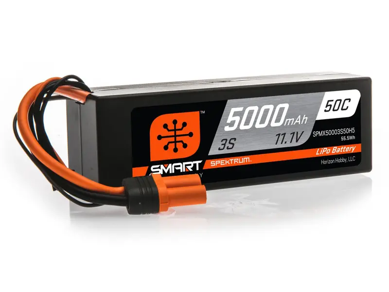 5000Mah 3S 11.1V 50C Smart Lipo Hardcase; Ic5 1