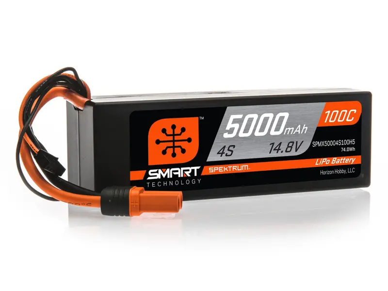 5000Mah 4S 14.8V 100C Smart Lipo Hardcase; Ic5 1
