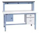 60" X 30" Technical Work Bench W/90 Degree Esd Rolled Front Edge (Bib12) 1