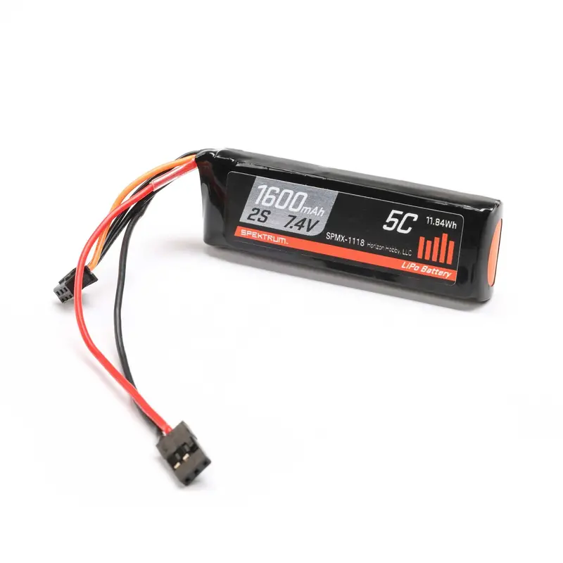7.4V 1600Mah 2S 5C Receiver Lipo Battery 1
