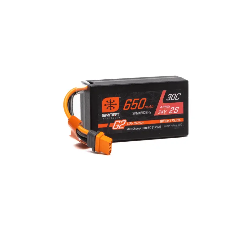 7.4V 650Mah 2S Smart G2 30C Lipo: Ic2 1