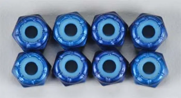 8-32 Blue Aluminum Locknut (8) D, E, I Cw-5206 1