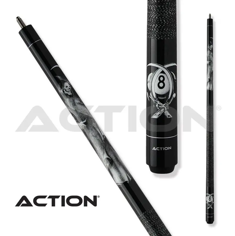 Action Adventure Pool Cue Adv101 Black Reaper 19Oz 13Mm 1