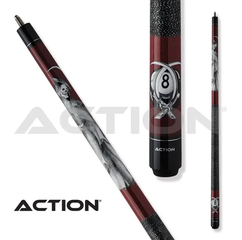Action Adventure Pool Cue Adv102 Burgundy Reaper 19Oz 13Mm 1