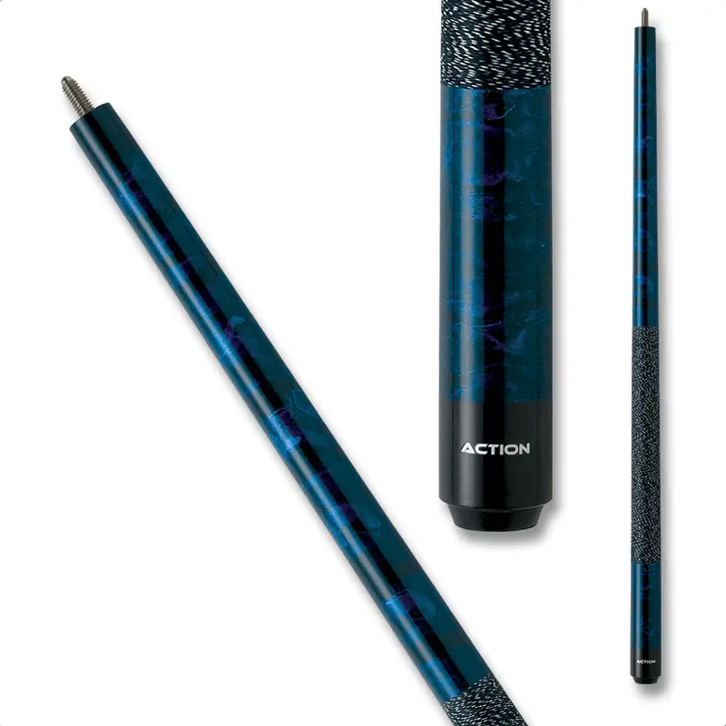 Action Kids Jr08 Swirl Cue Black/Navy With Wrap 52" 12Mm 1