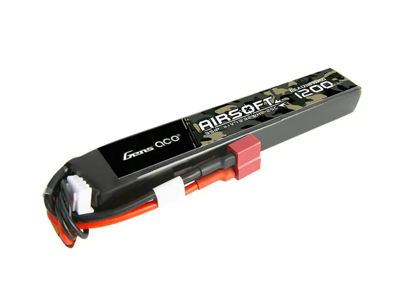 Airsoft 3S 1200Mah 25C With Deans (Fit Most Aeg) 1