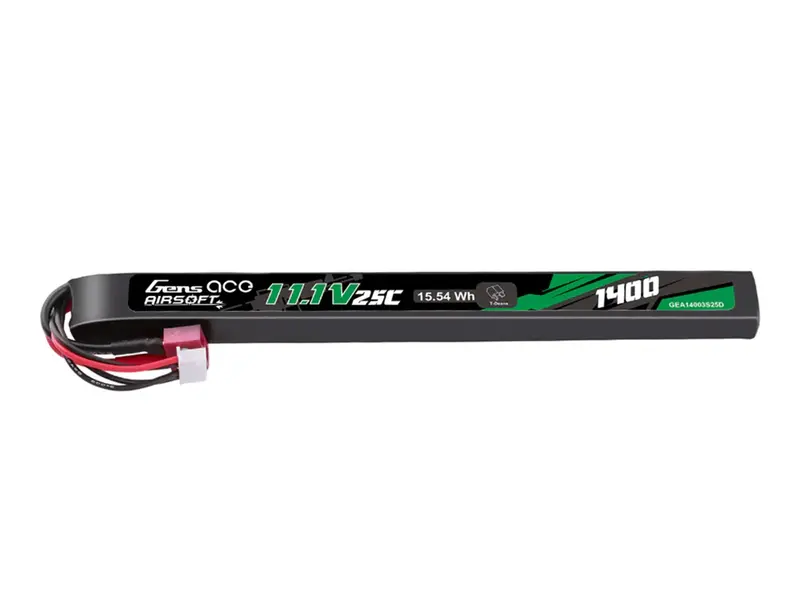 Airsoft 3S 1400Mah 25C With Deans (Ak47 Long Stick) 1