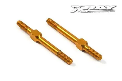 Alu Adj. Turnbuckle M3 L/R 39 Mm - Orange - Swiss 7075 T6 (2) 1