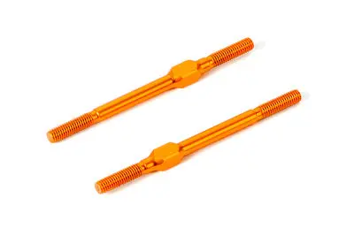 Alu Adj. Turnbuckle M3x51 Mm - Swiss 7075 T6 - Orange (2) 1