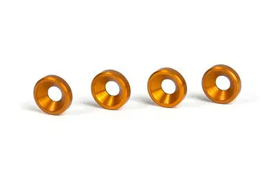Alu Countersunk Shim - Orange (4) 1