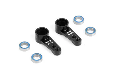Alu Dual Servo Saver Arm - Black + Ball-Bearings (2) 1