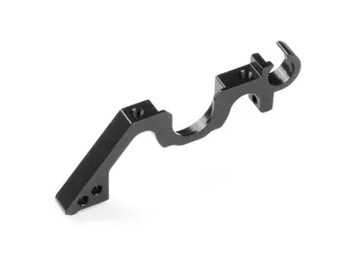 Alu Lower Bulkhead Rear - Left - Black - Swiss 7075 T6 1