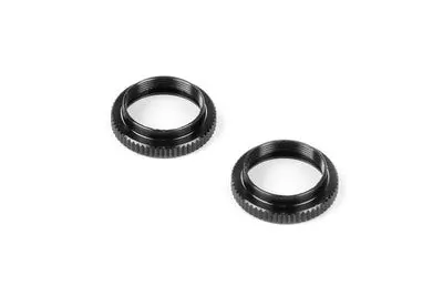 Alu Shock Adjustable Nut - Black (2) 1