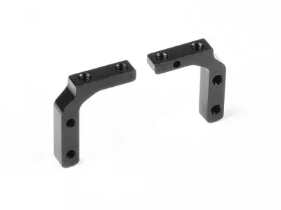 Alu Steering Servo Mount - Black - Swiss 7075 T6 (2) 1