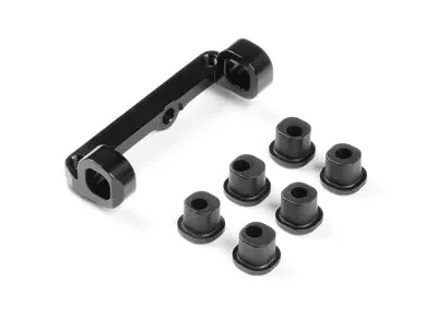 Alu Upper Arm Holder -  Left - Black - Swiss 7075 T6 - Set 1