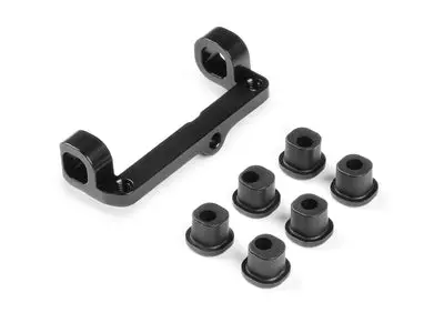 Alu Upper Arm Holder -  Right - Black - Swiss 7075 T6 - Set 1