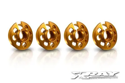 Alu Xray Shock Spring Retaining Collar - Orange (4) 1