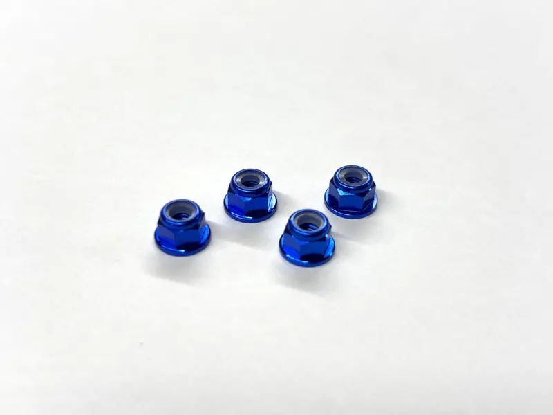 Aluminum 3Mm Hex Lock Nut Flanged 1