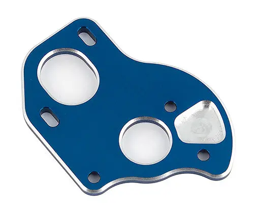 Asc-91795 Rc10b6.1 Laydown Motor Plate, Blue Aluminum 1